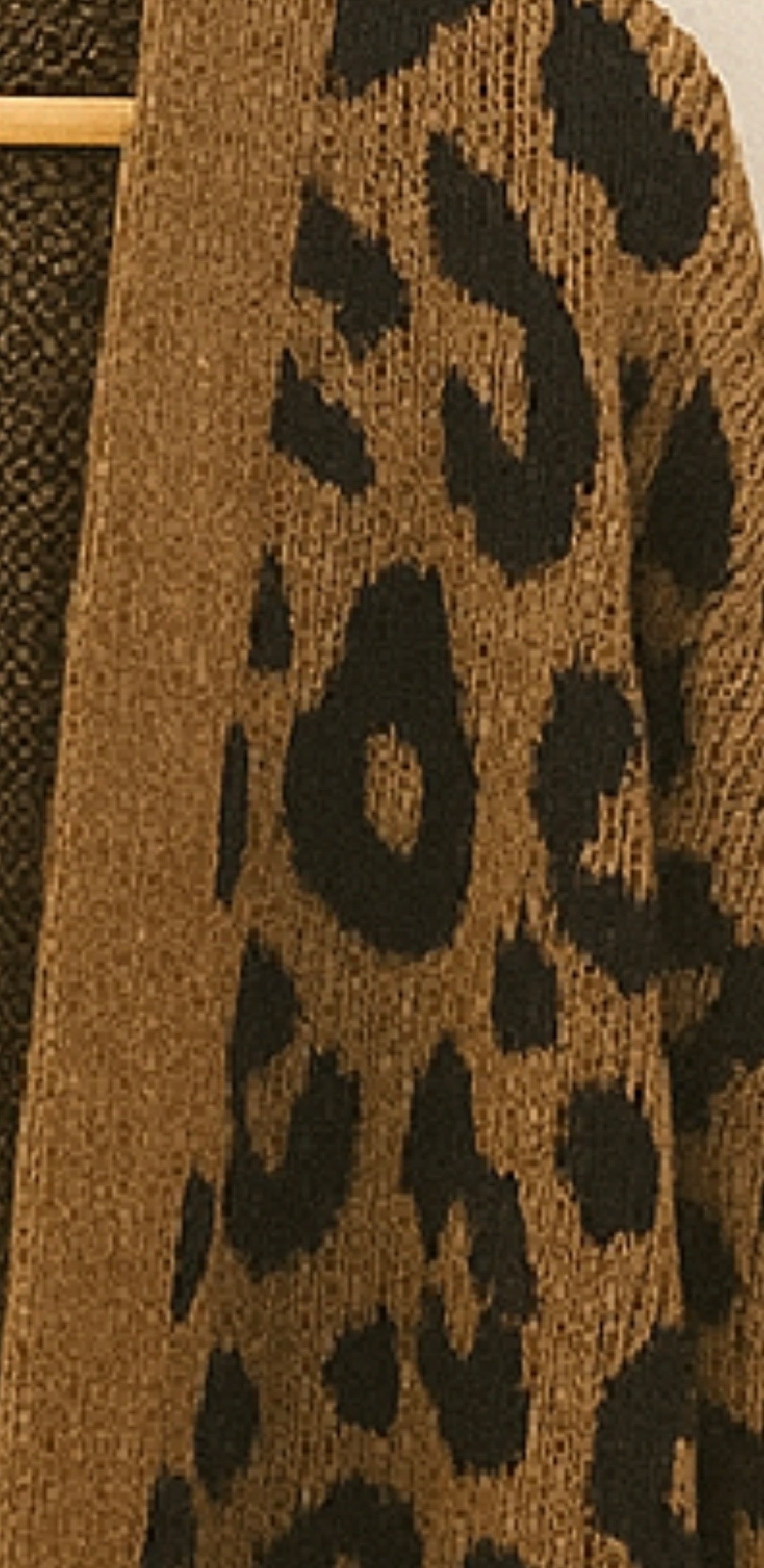 Cardigan à imprimé léopard