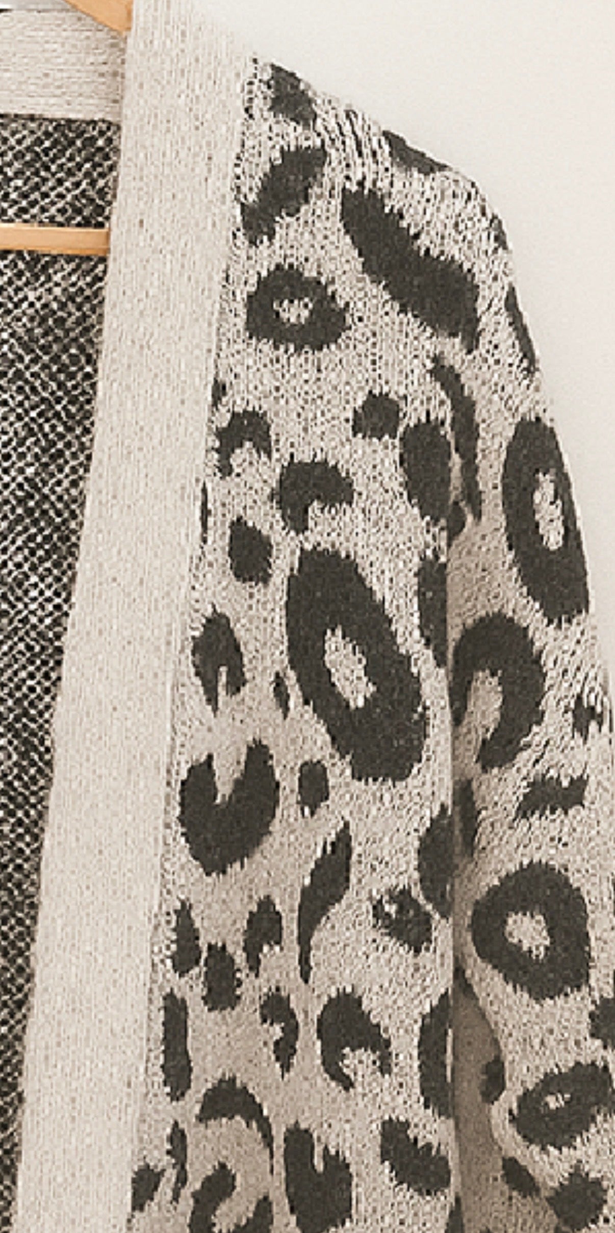 Cardigan à imprimé léopard