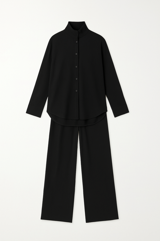 Ensemble Chemisier & Pantalon Large Confort