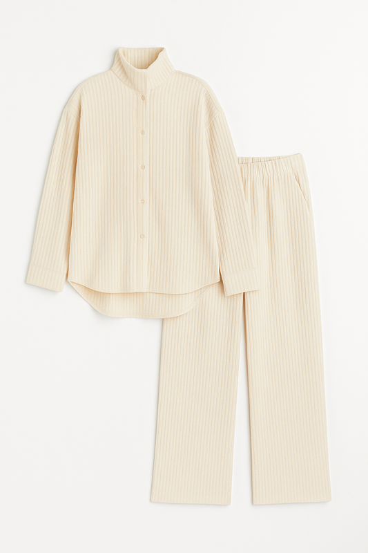 Ensemble Chemisier & Pantalon Large Confort